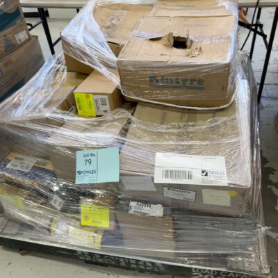 PALLET OF ASSORTED HARDWARE STOCK, SOLD AS IS