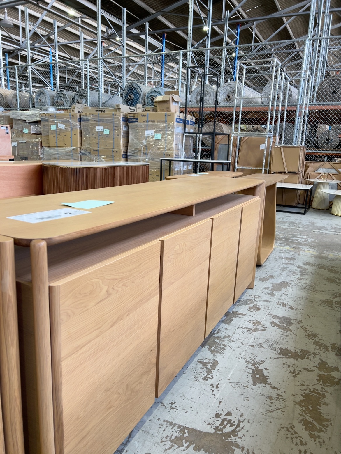 EX-DISPLAY ARIES 2000MM BUFFET OAK NATURAL, SOLD AS IS EX-DISPLAY ARIES 2000MM BUFFET OAK NATURAL, SOLD AS IS