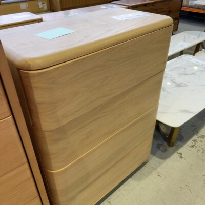 EX-DISPLAY RAY TALLBOY (PUSH TO OPEN) OAK CREMA, SOLD AS IS EX-DISPLAY RAY TALLBOY (PUSH TO OPEN) OAK CREMA, SOLD AS IS