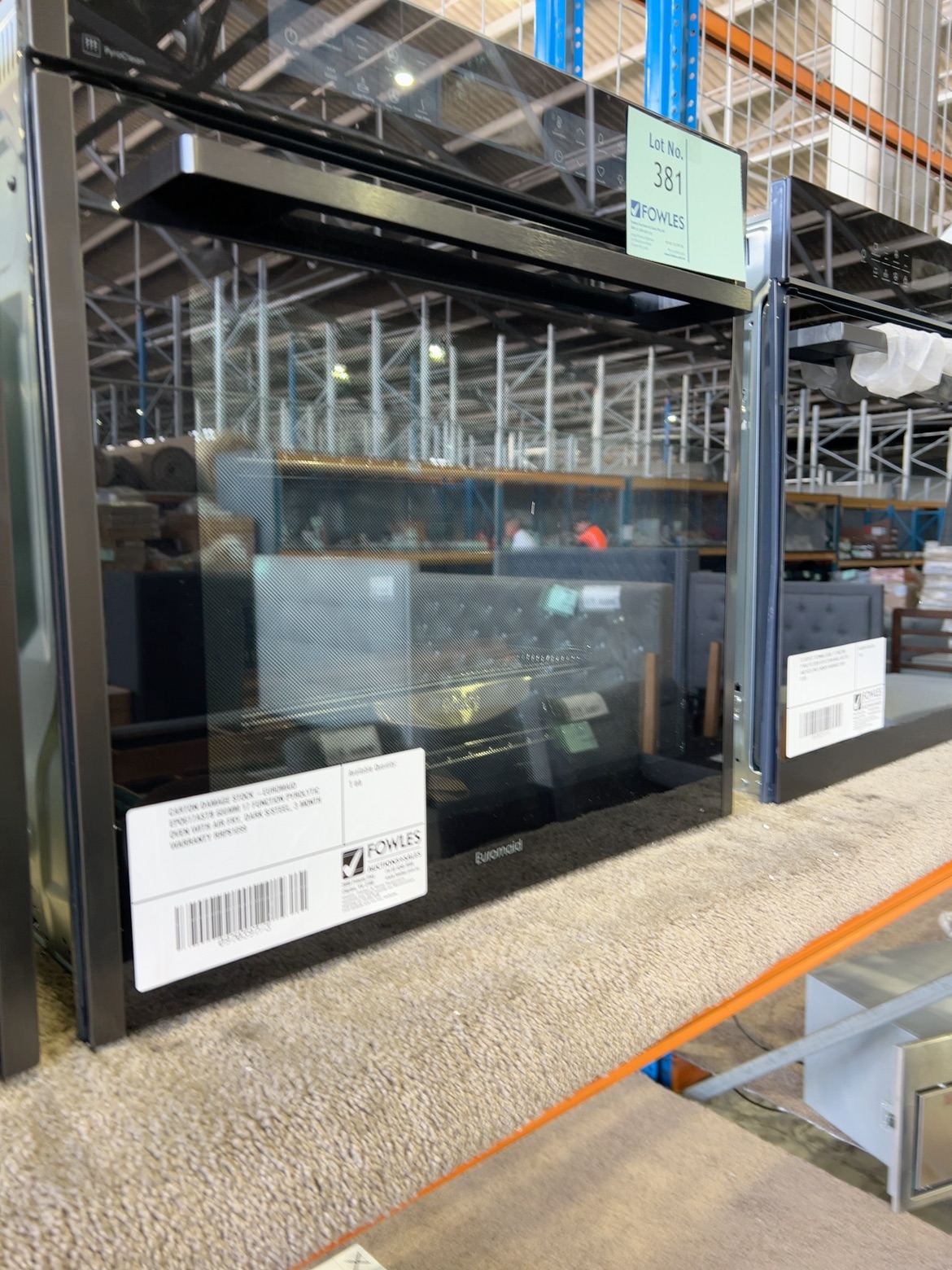 CARTON DAMAGE STOCK -EUROMAID EPO617ASTB 600MM 17 FUNCTION PYROLYTIC OVEN WITH AIR FRY, DARK S/STEEL, 3 MONTH WARRANTY RRP$1099 CARTON DAMAGE STOCK -EUROMAID EPO617ASTB 600MM 17 FUNCTION PYROLYTIC OVEN WITH AIR FRY, DARK S/STEEL, 3 MONTH WARRANTY RRP$1099