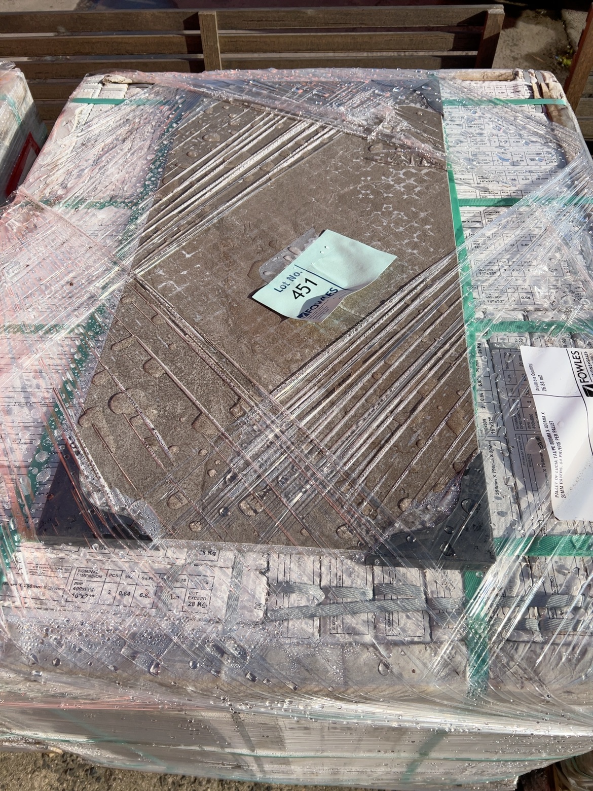 PALLET OF LUCIA TAUPE 800MM X 400MM X 20MM PAVERS, 84 PAVERS PER PALLET PALLET OF LUCIA TAUPE 800MM X 400MM X 20MM PAVERS, 84 PAVERS PER PALLET