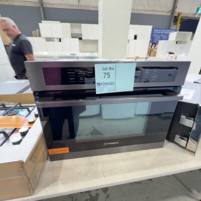 NEW WESTINGHOUSE WMB4425DSC DARK S/STEEL BUILT IN COMBINATION MICROWAVE AND OVEN, 900 WATT, WITH 14 DAY WARRANTY