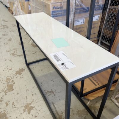 EX-SHOWROOM ASTRA MARBLE CONSOL TABLE, SOLD AS IS EX-SHOWROOM ASTRA MARBLE CONSOL TABLE, SOLD AS IS