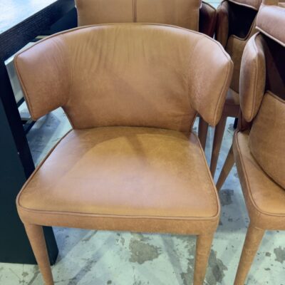 BROWN PU LEATHER DINING CHAIRS BROWN PU LEATHER DINING CHAIRS
