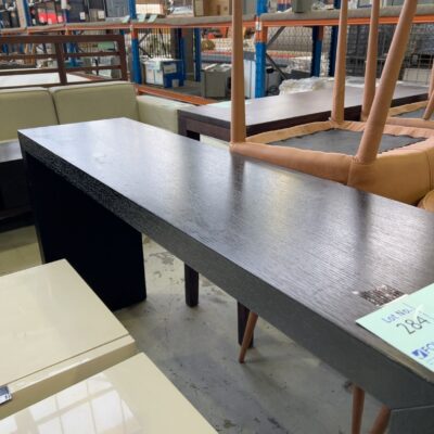 BLACK HALLWAY TABLE - SOLD AS IS BLACK HALLWAY TABLE - SOLD AS IS