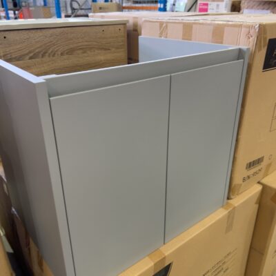 NEW 600MM MATTE GREY WALL MOUNT VANITY UNIT, CABINET ONLY NEW 600MM MATTE GREY WALL MOUNT VANITY UNIT, CABINET ONLY
