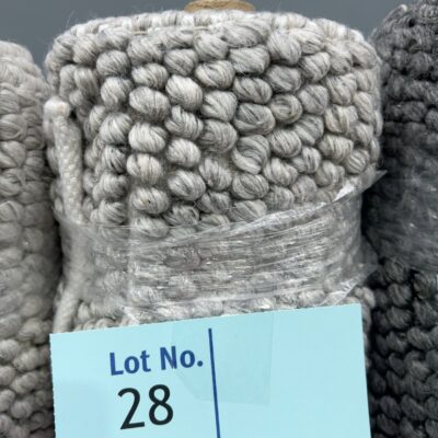 NEW KOO WOOL PEBBLE RUG, 160 X 230CM, GREY RRP$499 NEW KOO WOOL PEBBLE RUG, 160 X 230CM, GREY RRP$499