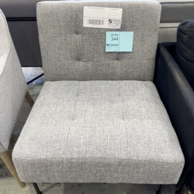EX STAGING - GREY CHAIR, SOLD AS IS EX STAGING - GREY CHAIR, SOLD AS IS