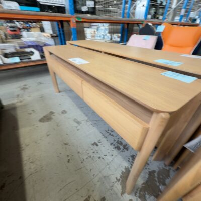 NEW ARIES CONSOLE 1800MM, NATURAL OAK, SOLD AS IS NEW ARIES CONSOLE 1800MM, NATURAL OAK, SOLD AS IS