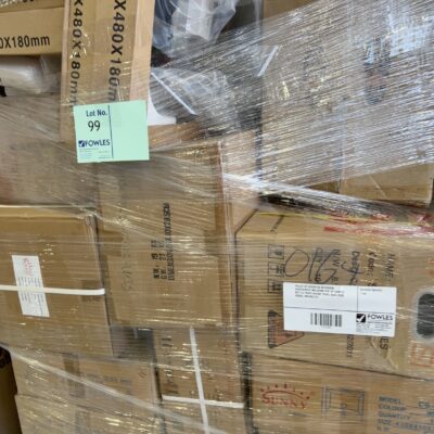 PALLET OF ASSORTED BATHROOM ACCESSORIES INCLUDING POP UP WASTES, BOTTLE TRAPS BASINS TOWEL BARS ROBE HOOKS, MIXERS ETC PALLET OF ASSORTED BATHROOM ACCESSORIES INCLUDING POP UP WASTES, BOTTLE TRAPS BASINS TOWEL BARS ROBE HOOKS, MIXERS ETC