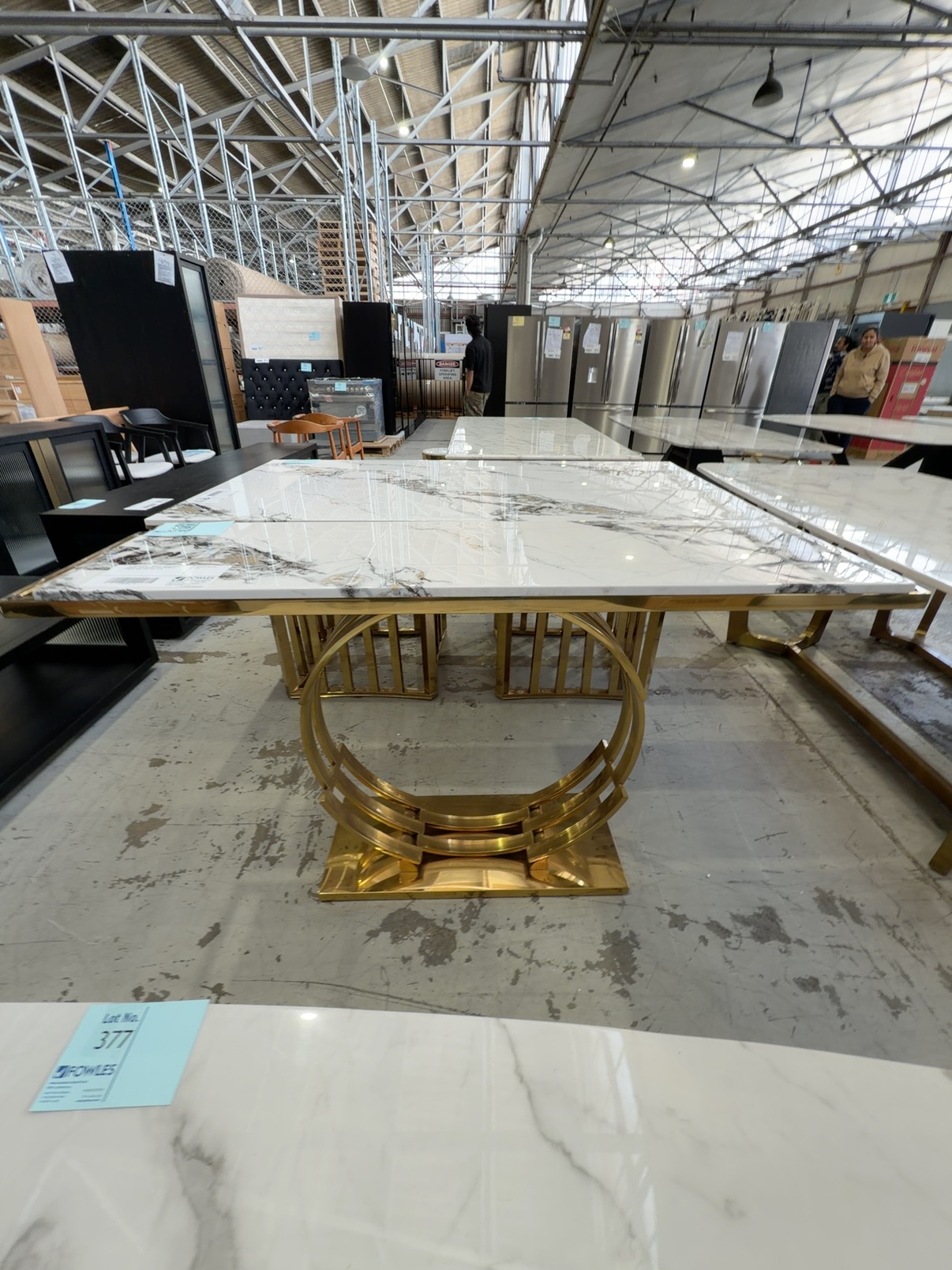 EX SHOWROOM - MONACO 1500MM GOLD CONSOLE WITH MARBLE TOP (FRAME IS LONGER THAN TOP) SOLD AS IS EX SHOWROOM - MONACO 1500MM GOLD CONSOLE WITH MARBLE TOP (FRAME IS LONGER THAN TOP) SOLD AS IS