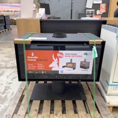 EX DISPLAY SCANDIA FRAAM HORIZON WOOD HEATER WITH PEDESTAL, 3 SPEED FAN, HEATS UP TO 300M2, LARGE LANDSCAPE GLASS DOOR SG0011-24-0258 RRP$2799 3 MONTHS WARRANTY EX DISPLAY SCANDIA FRAAM HORIZON WOOD HEATER WITH PEDESTAL, 3 SPEED FAN, HEATS UP TO 300M2, LARGE LANDSCAPE GLASS DOOR SG0011-24-0258 RRP$2799 3 MONTHS WARRANTY