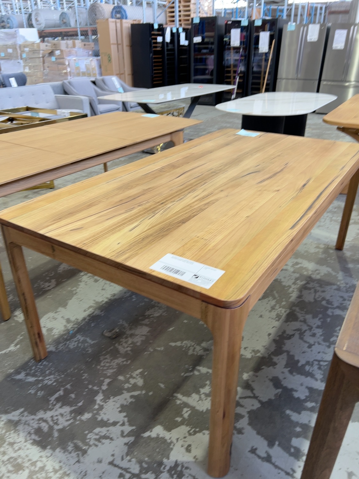 EX DISPLAY ALESSA 2000MM WORMY CHESTNUT DINING TABLE, SOLD AS IS EX DISPLAY ALESSA 2000MM WORMY CHESTNUT DINING TABLE, SOLD AS IS