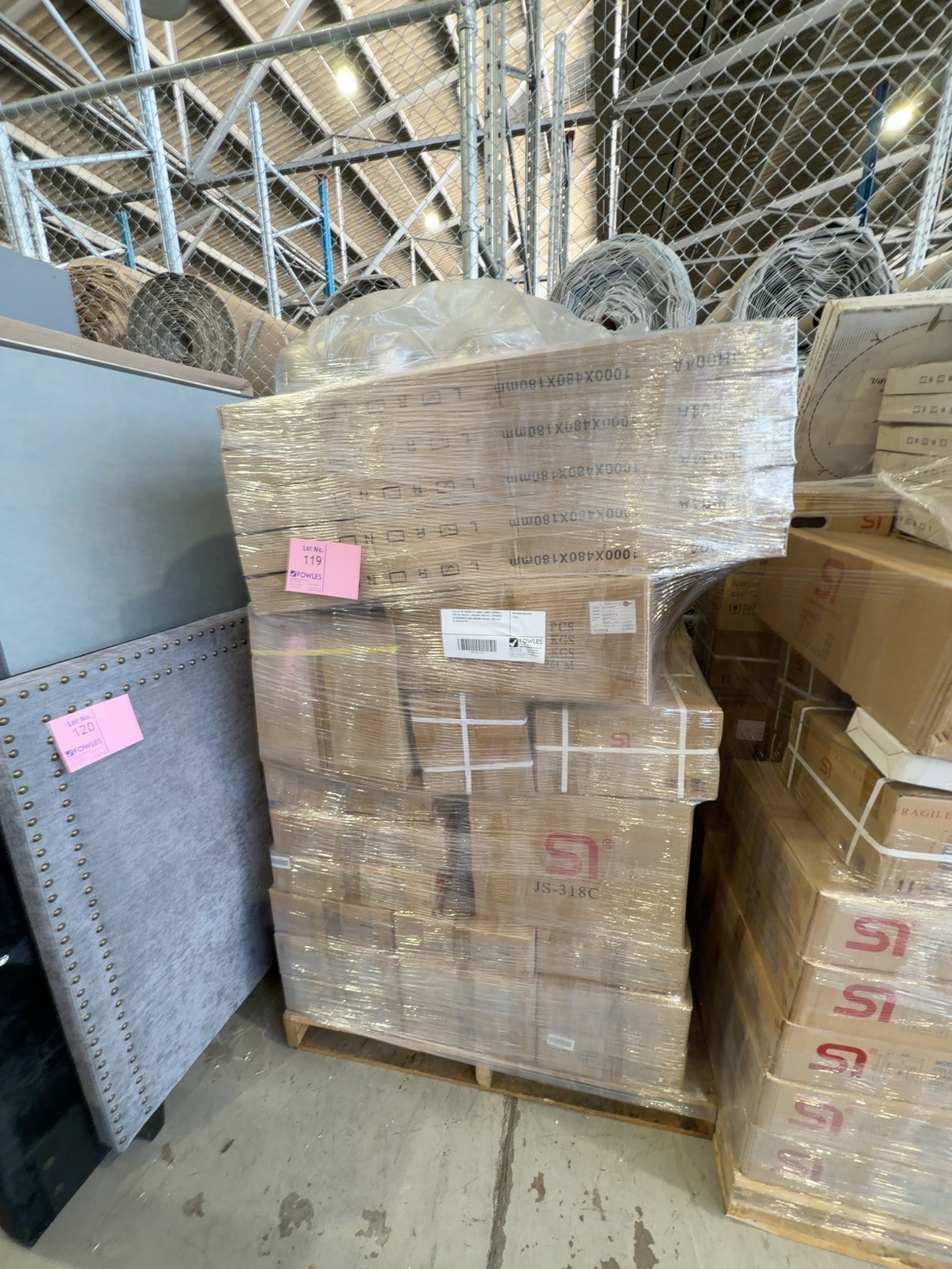 PALLET OF ASSORTED SINKS, VANITY BOWLS, POP UP WASTES, SHOWER GRATES, TAPWARE, ACCESSORIES AND SHOWER HEADS, SOLD AS IS (PALLET 23) PALLET OF ASSORTED SINKS, VANITY BOWLS, POP UP WASTES, SHOWER GRATES, TAPWARE, ACCESSORIES AND SHOWER HEADS, SOLD AS IS (PALLET 23)