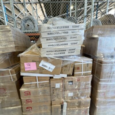 PALLET OF ASSORTED SINKS, VANITY BOWLS, POP UP WASTES, SHOWER GRATES, TAPWARE & ACCESSORIES, SOLD AS IS (PALLET 25) PALLET OF ASSORTED SINKS, VANITY BOWLS, POP UP WASTES, SHOWER GRATES, TAPWARE & ACCESSORIES, SOLD AS IS (PALLET 25)