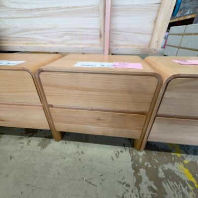 EX DISPLAY LENA BEDSIDE MESSMATE TIMBER, SOLD AS IS EX DISPLAY LENA BEDSIDE MESSMATE TIMBER, SOLD AS IS