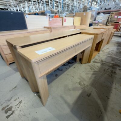 EX DISPLAY LENNY OAK CREMA 1500M CONSOLE TABLE, SOLD AS IS EX DISPLAY LENNY OAK CREMA 1500M CONSOLE TABLE, SOLD AS IS