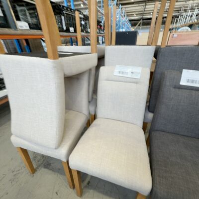 EX DISPLAY TAHOE DINING CHAIR, CHAMPAGNE FABRIC, SOLD AS IS EX DISPLAY TAHOE DINING CHAIR, CHAMPAGNE FABRIC, SOLD AS IS