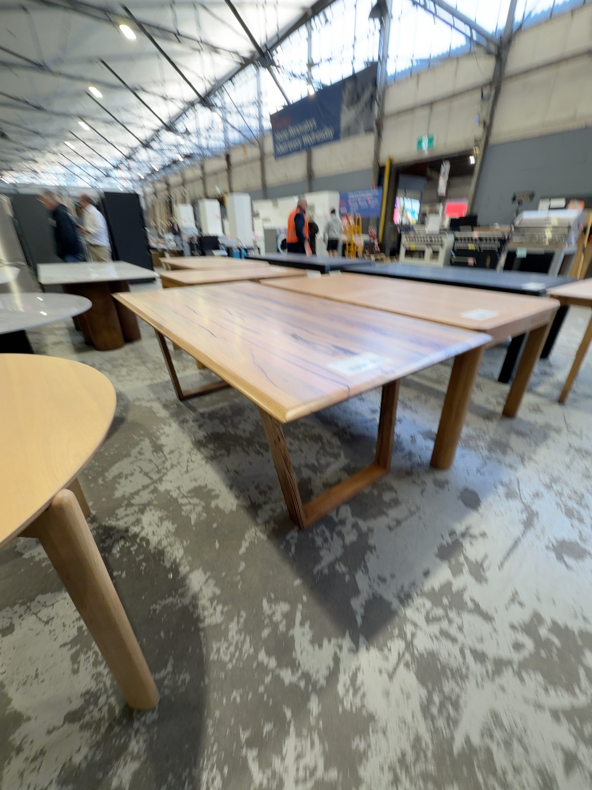 EX DISPLAY JINDALEE 2000MM DINING TABLE, MARRI TIMBER, SOME LIGHT MARKS, SOLD AS IS EX DISPLAY JINDALEE 2000MM DINING TABLE, MARRI TIMBER, SOME LIGHT MARKS, SOLD AS IS