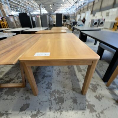 EX DISPLAY TAHOE NATURAL OAK EXTENSION DINING TABLE 1800MM - 2800MM, STANDARD BASE, SOLD AS IS