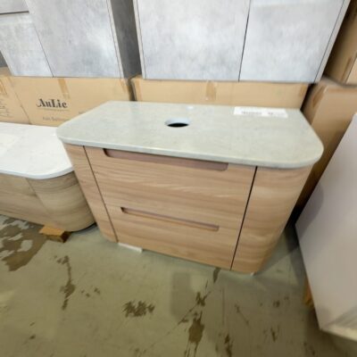 NEW 900MM WALL HUNG AULIC BRIONY PREMIUM GRADE CURVED PLYWOOD VANITY WITH ALPINE FLAT CURVED STONE TOP RRP$2040 CAWH48-900-ST86FT NEW 900MM WALL HUNG AULIC BRIONY PREMIUM GRADE CURVED PLYWOOD VANITY WITH ALPINE FLAT CURVED STONE TOP RRP$2040 CAWH48-900-ST86FT