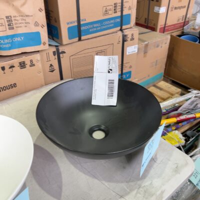 NEW MACLEOD MATTE BLACK ABOVE COUNTER BASIN XECB-089MB