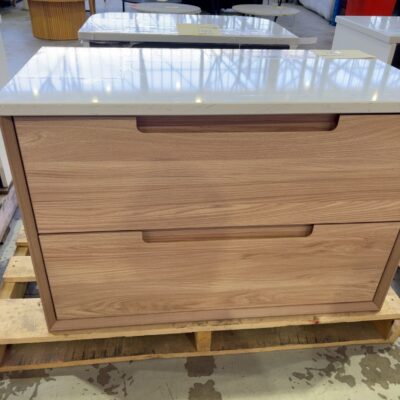 NEW AULIC AINSLEY 900MM WALL HUNG VANITY, PREMIUM TIMBER PLYWOOD DRAWERS, WITH CATO FLAT STONE TOP RRP$1325 CAWH52-900-ST26FT NEW AULIC AINSLEY 900MM WALL HUNG VANITY, PREMIUM TIMBER PLYWOOD DRAWERS, WITH CATO FLAT STONE TOP RRP$1325 CAWH52-900-ST26FT