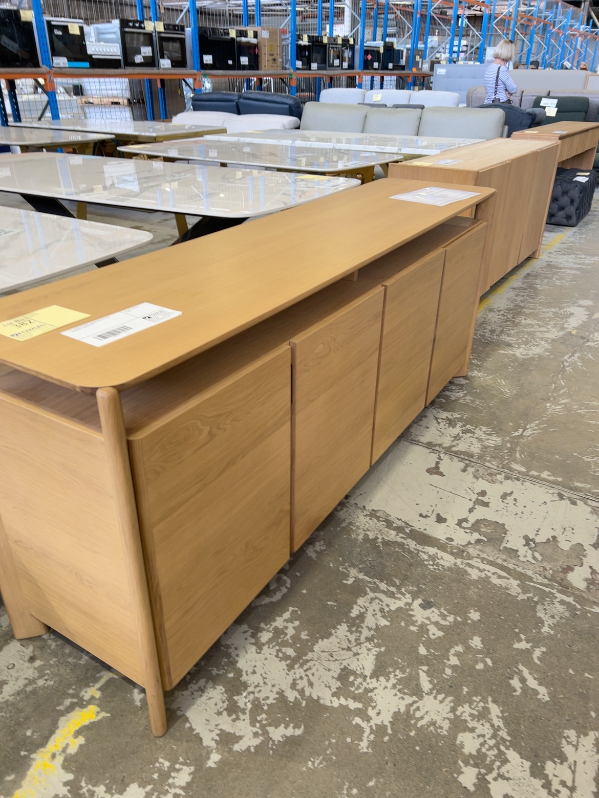 EX-DISPLAY ARIES 2000MM BUFFET OAK NATURAL, SOLD AS IS EX-DISPLAY ARIES 2000MM BUFFET OAK NATURAL, SOLD AS IS