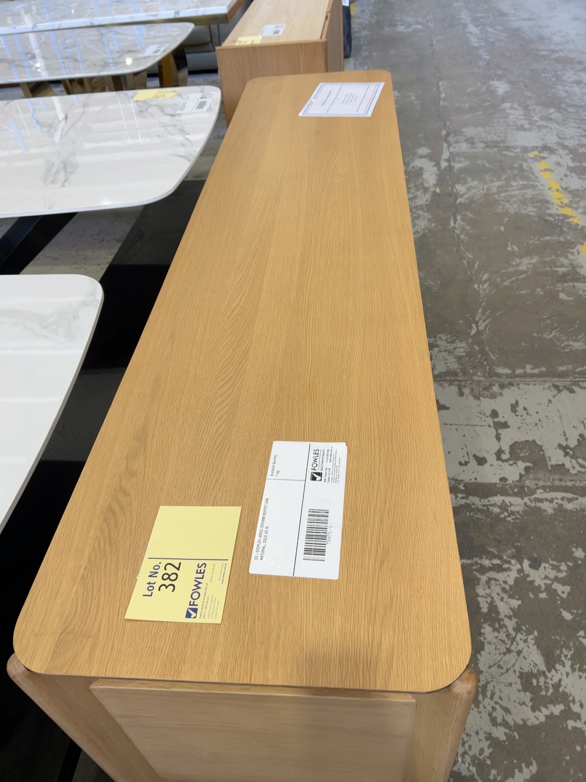 EX-DISPLAY ARIES 2000MM BUFFET OAK NATURAL, SOLD AS IS EX-DISPLAY ARIES 2000MM BUFFET OAK NATURAL, SOLD AS IS