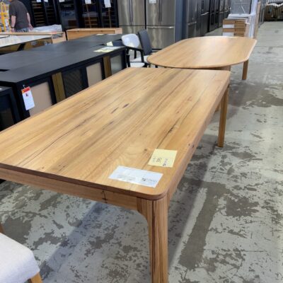 NEW ALESSA 2000MM WORMY CHESTNUT DINING TABLE SOLD AS IS NEW ALESSA 2000MM WORMY CHESTNUT DINING TABLE SOLD AS IS