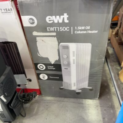 EX DISPLAY EWT 1.5KW OIL COLUMN HEATER EWT150C, 3 MONTH WARRANTY EX DISPLAY EWT 1.5KW OIL COLUMN HEATER EWT150C, 3 MONTH WARRANTY