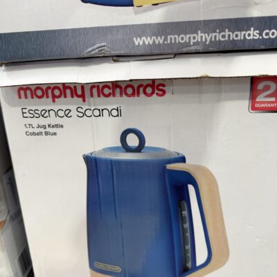 DAMAGED BOX STOCK - MORPHY RICHARDS ESSENCE SCANDI KETTLE, COBALT BLUE, MRESK17CB, 3 MONTH WARRANTY RRP$99.00 DAMAGED BOX STOCK - MORPHY RICHARDS ESSENCE SCANDI KETTLE, COBALT BLUE, MRESK17CB, 3 MONTH WARRANTY RRP$99.00