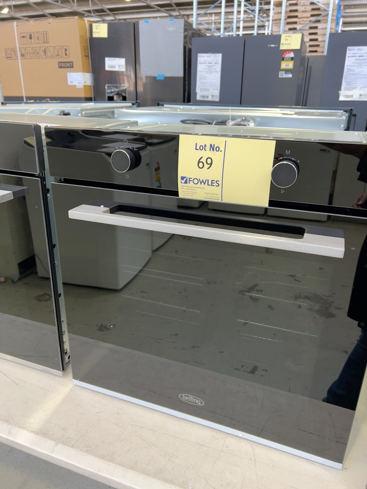 EX DISPLAY BELLING 600MM ELECTRIC OVEN BDO610RCBK READY COOK OVEN, 150 PRE-PROGRAMMED RECIPES, 3 MONTH WARRANTY EX DISPLAY BELLING 600MM ELECTRIC OVEN BDO610RCBK READY COOK OVEN, 150 PRE-PROGRAMMED RECIPES, 3 MONTH WARRANTY