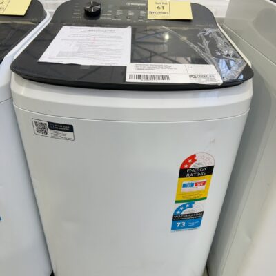 WESTINGHOUSE WWT6084J5WA, 6KG EASYCARE TOP LOAD WASHING MACHINE, EASY TO USE CONTROLS, 3 FAST WASH PROGRAMS, DURABLE SOFT CLOSE GLASS LID, 12 MONTH WARRANTY WESTINGHOUSE WWT6084J5WA, 6KG EASYCARE TOP LOAD WASHING MACHINE, EASY TO USE CONTROLS, 3 FAST WASH PROGRAMS, DURABLE SOFT CLOSE GLASS LID, 12 MONTH WARRANTY