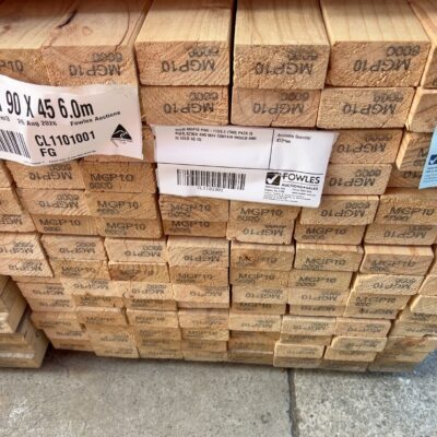 90X45 MGP10 PINE-112/6.0 (THIS PACK IS AGED STOCK AND MAY CONTAIN MOULD AND IS SOLD AS IS)