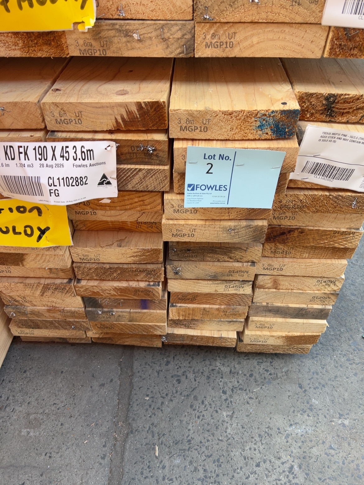 190X45 MGP10 PINE-56/3.6 (THIS PACK IS AGED STOCK AND MAY CONTAIN MOULD AND IS SOLD AS IS) 190X45 MGP10 PINE-56/3.6 (THIS PACK IS AGED STOCK AND MAY CONTAIN MOULD AND IS SOLD AS IS)