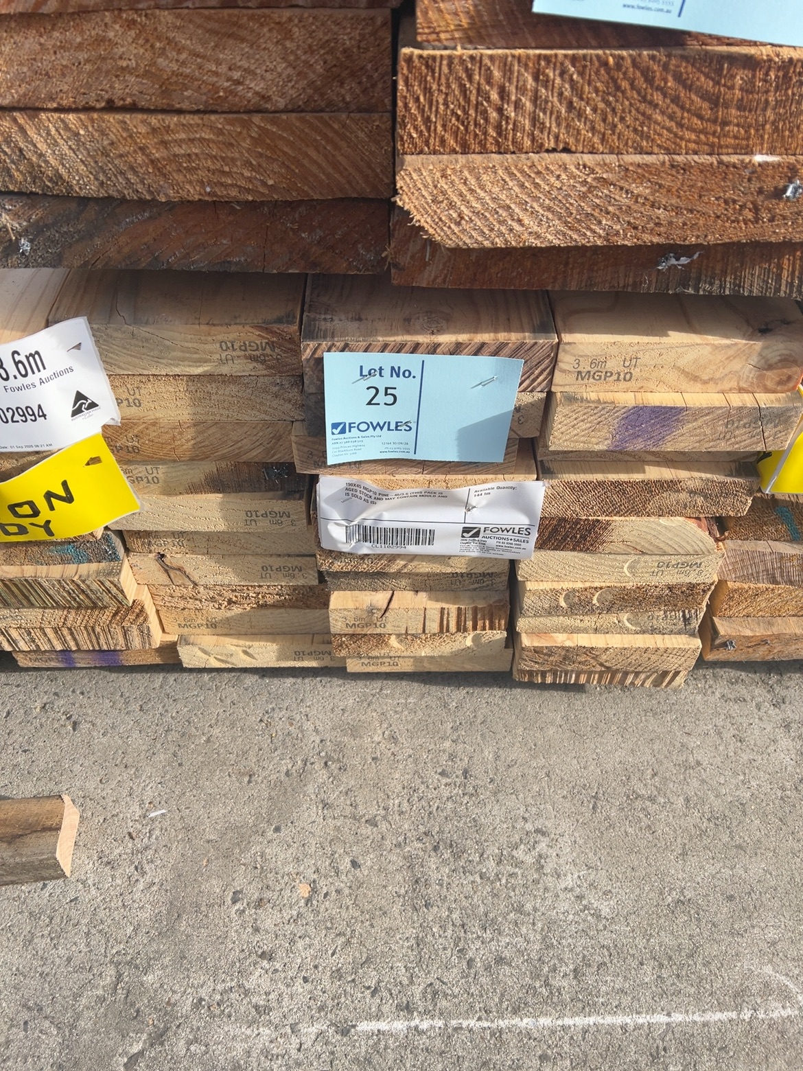 190X45 MGP10 PINE-40/3.6 (THIS PACK IS AGED STOCK AND MAY CONTAIN MOULD AND IS SOLD AS IS) 190X45 MGP10 PINE-40/3.6 (THIS PACK IS AGED STOCK AND MAY CONTAIN MOULD AND IS SOLD AS IS)