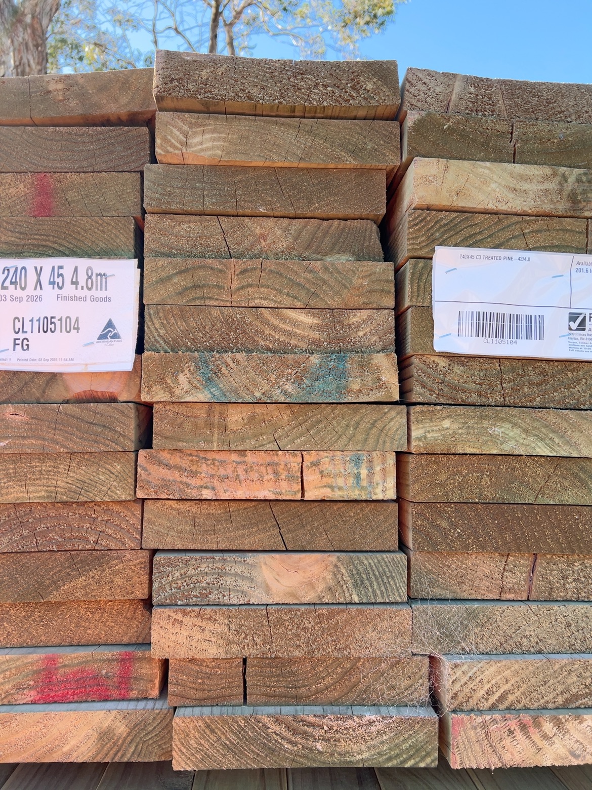 240X45 C3 TREATED PINE-42/4.8 240X45 C3 TREATED PINE-42/4.8