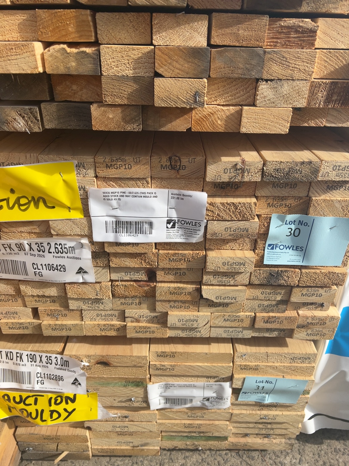 90X35 MGP10 PINE-88/2.635 (THIS PACK IS AGED STOCK AND MAY CONTAIN MOULD AND IS SOLD AS IS) 90X35 MGP10 PINE-88/2.635 (THIS PACK IS AGED STOCK AND MAY CONTAIN MOULD AND IS SOLD AS IS)