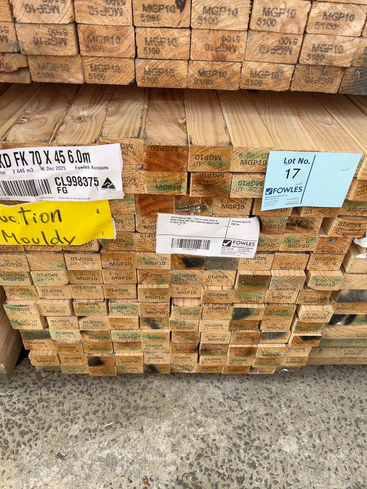 70X45 MGP10 PINE-140/6.0 (THIS PACK IS AGED STOCK AND MAY CONTAIN MOULD AND IS SOLD AS IS) 70X45 MGP10 PINE-140/6.0 (THIS PACK IS AGED STOCK AND MAY CONTAIN MOULD AND IS SOLD AS IS)
