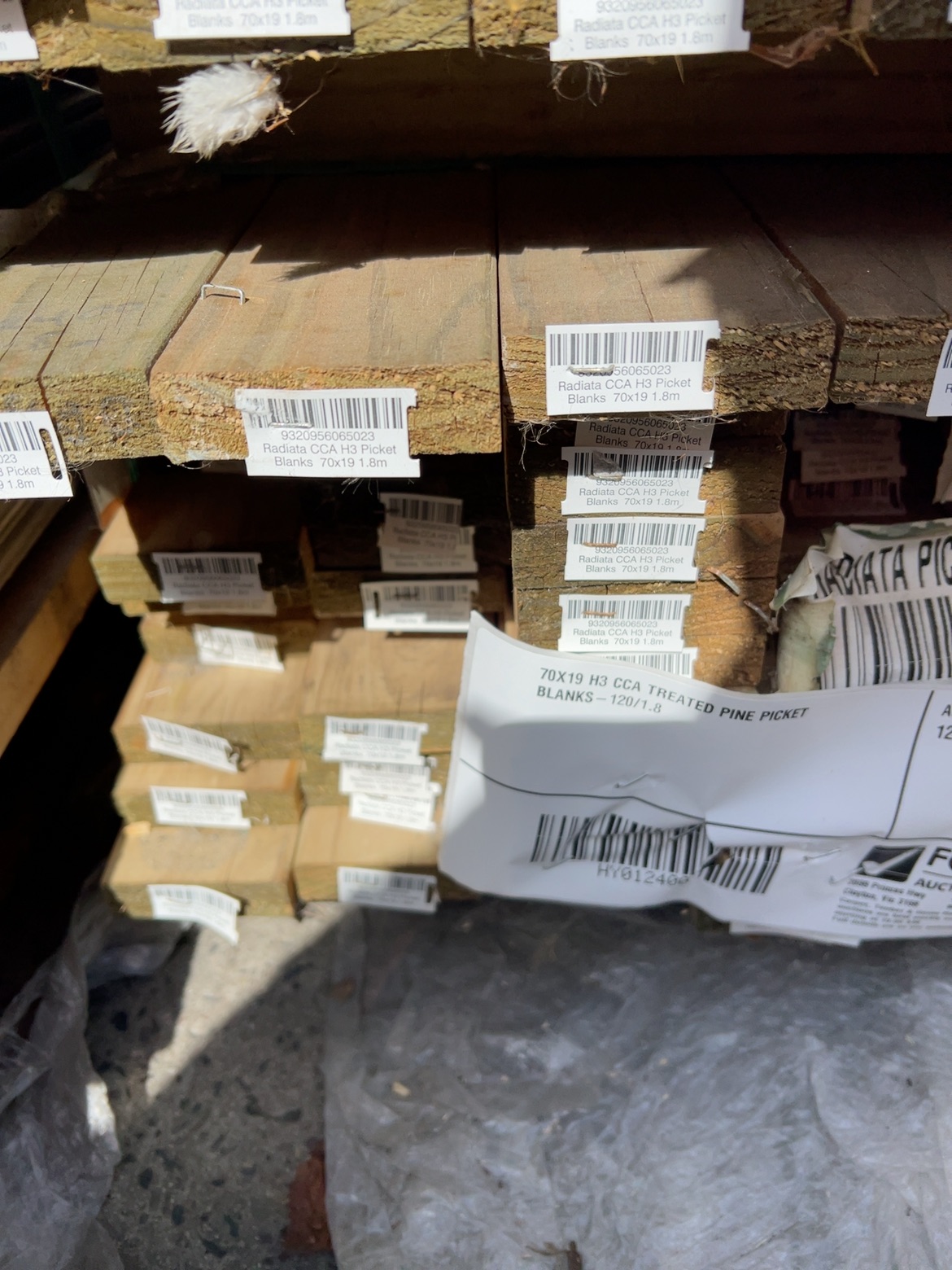 70X19 H3 CCA TREATED PINE PICKET BLANKS-120/1.8 70X19 H3 CCA TREATED PINE PICKET BLANKS-120/1.8