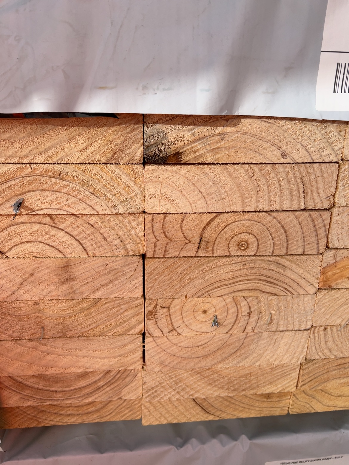 190X45 PINE UTILITY EXPORT GRADE-44/6.0 190X45 PINE UTILITY EXPORT GRADE-44/6.0