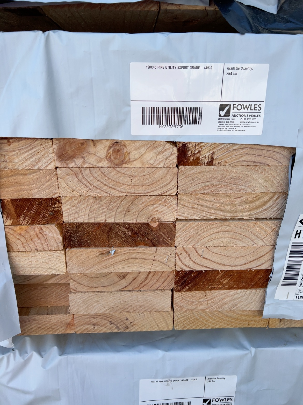 190X45 PINE UTILITY EXPORT GRADE- 44/6.0 190X45 PINE UTILITY EXPORT GRADE- 44/6.0