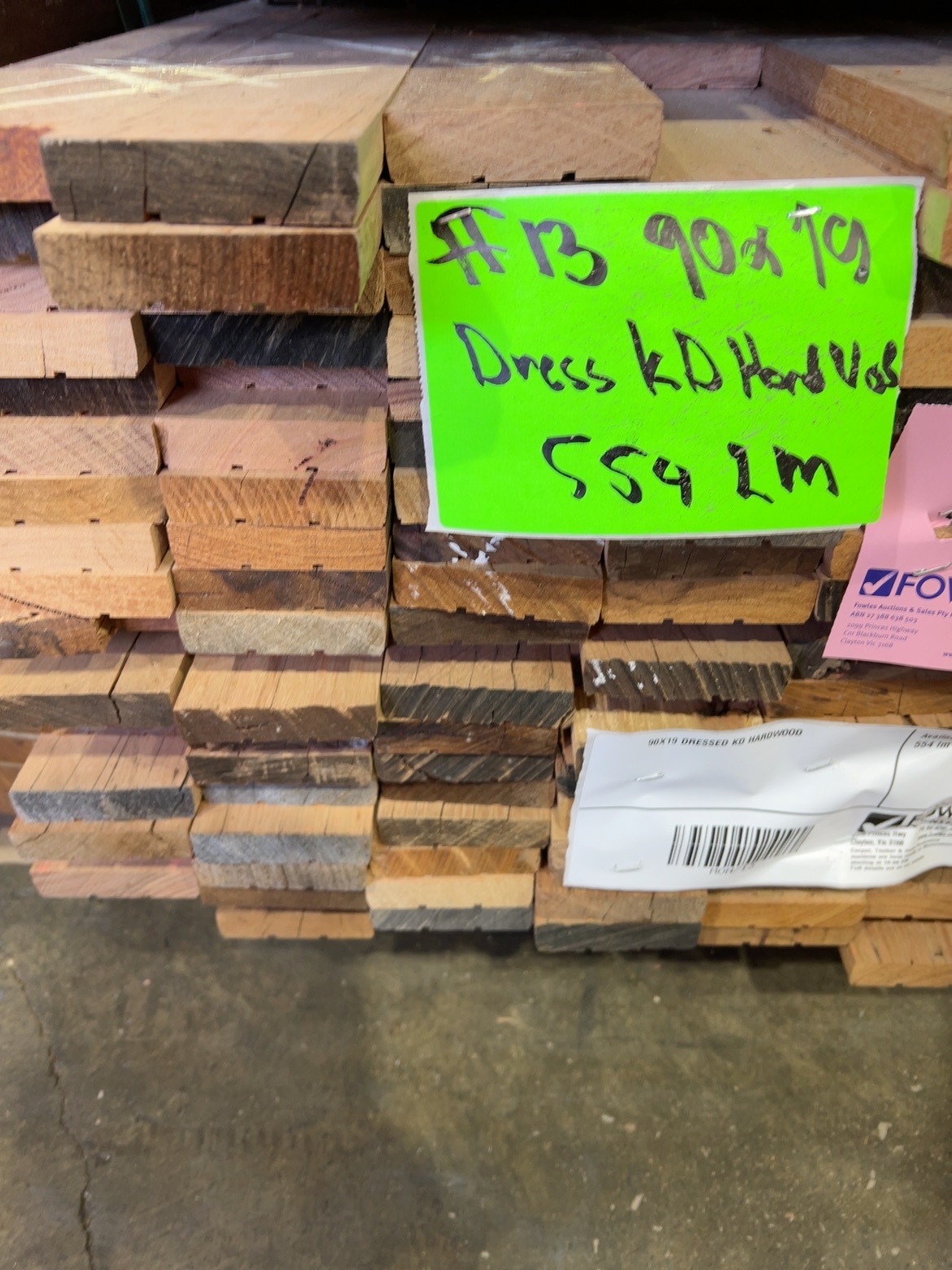 90X19 DRESSED KD HARDWOOD 90X19 DRESSED KD HARDWOOD