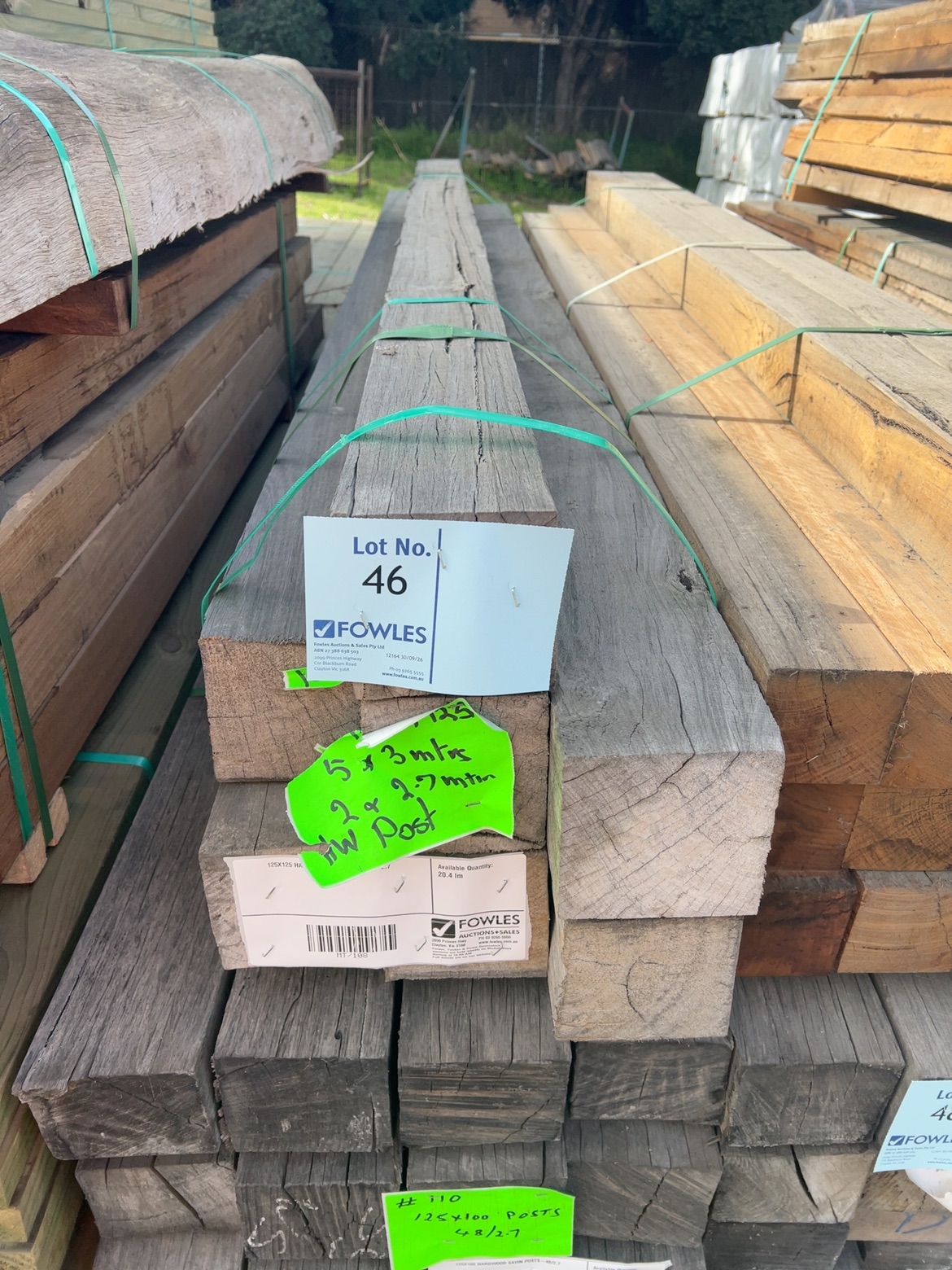 125X125 HARDWOOD POSTS-5/3.0 2/2.7 125X125 HARDWOOD POSTS-5/3.0 2/2.7