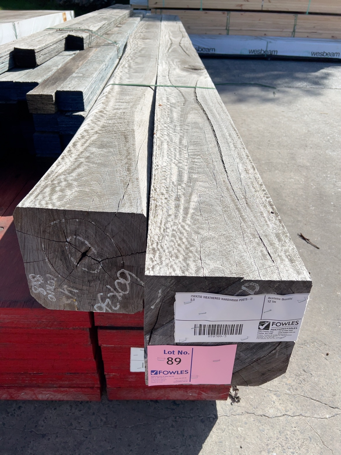 250X250 WEATHERED HARDWOOD POSTS-2/6.0 250X250 WEATHERED HARDWOOD POSTS-2/6.0