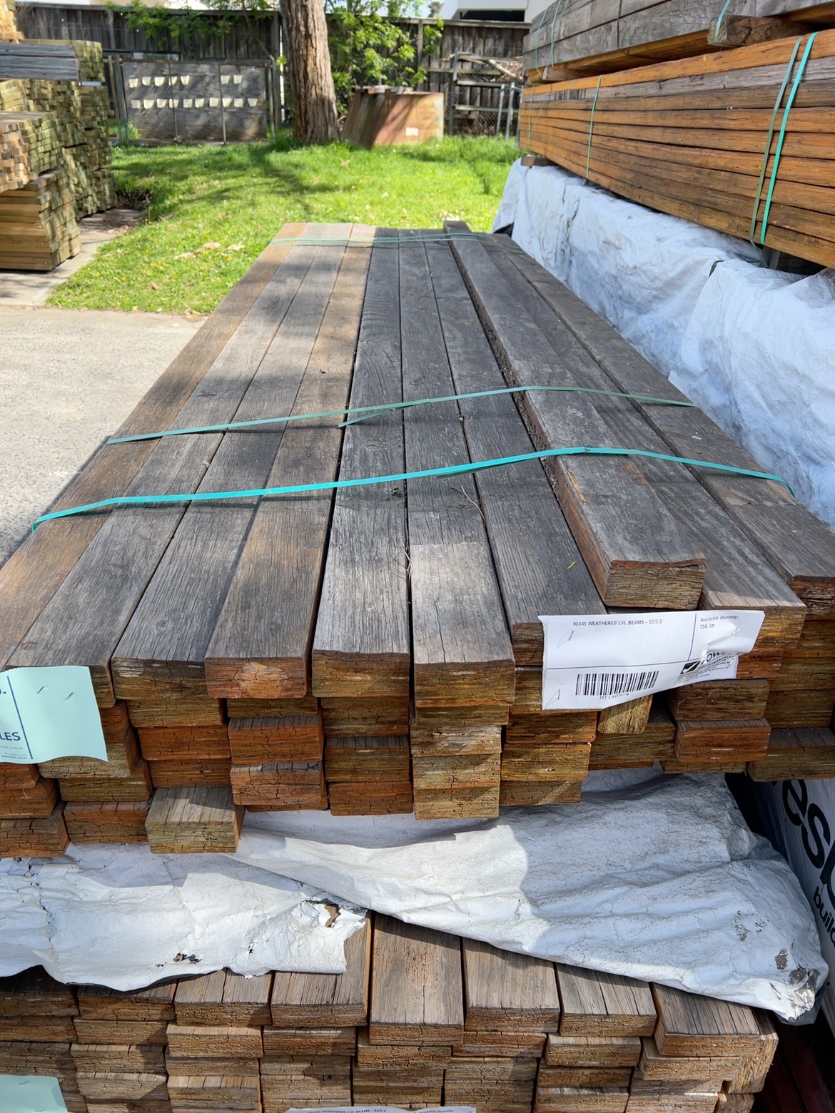 90X45 WEATHERED LVL BEAMS-52/3.0 90X45 WEATHERED LVL BEAMS-52/3.0