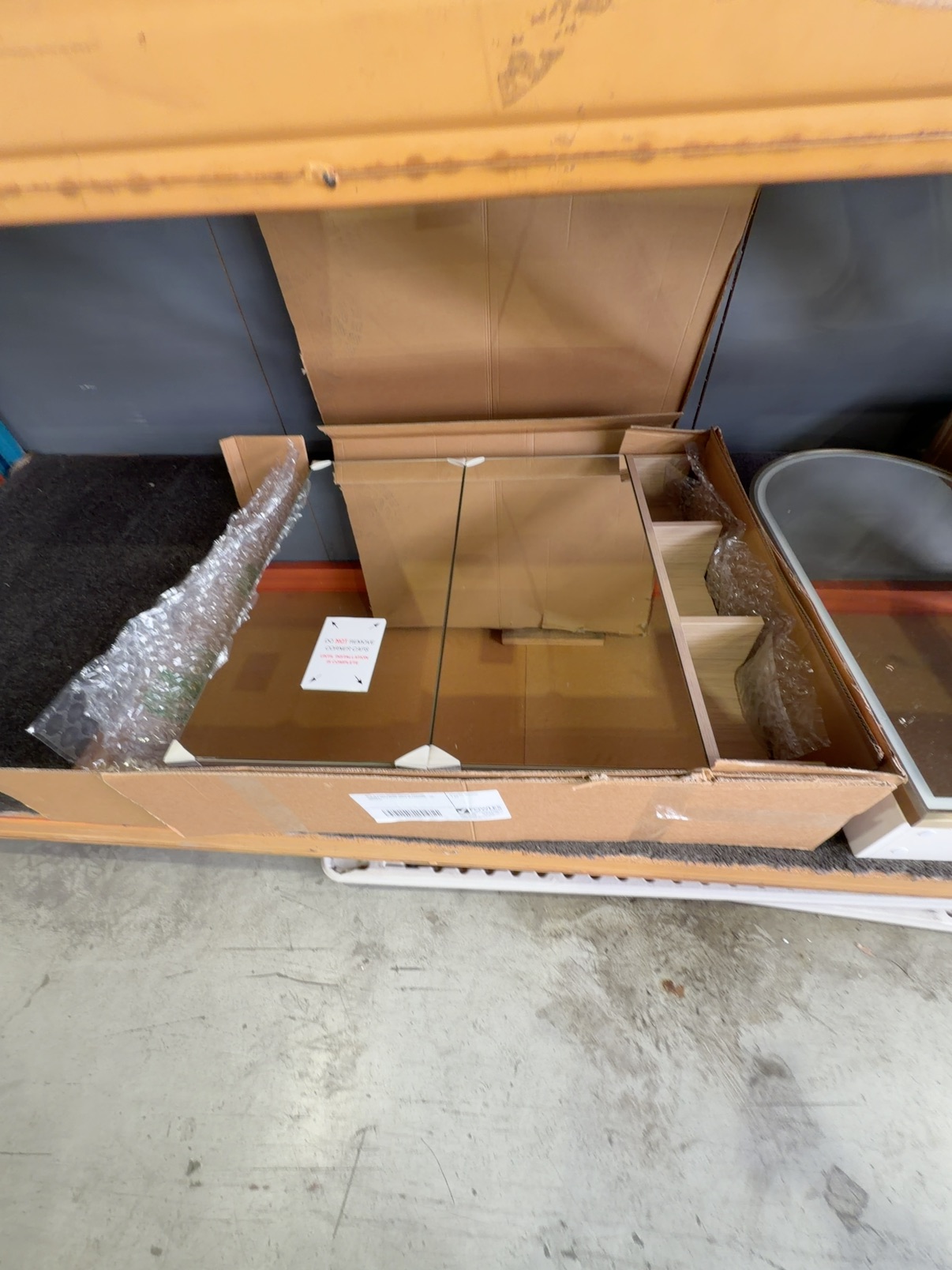NEW GLACIER 900MM MIRROR SHAVING CABINET WITH OPEN SHELF GLLSSC0900-2D, RRP$849 NEW GLACIER 900MM MIRROR SHAVING CABINET WITH OPEN SHELF GLLSSC0900-2D, RRP$849