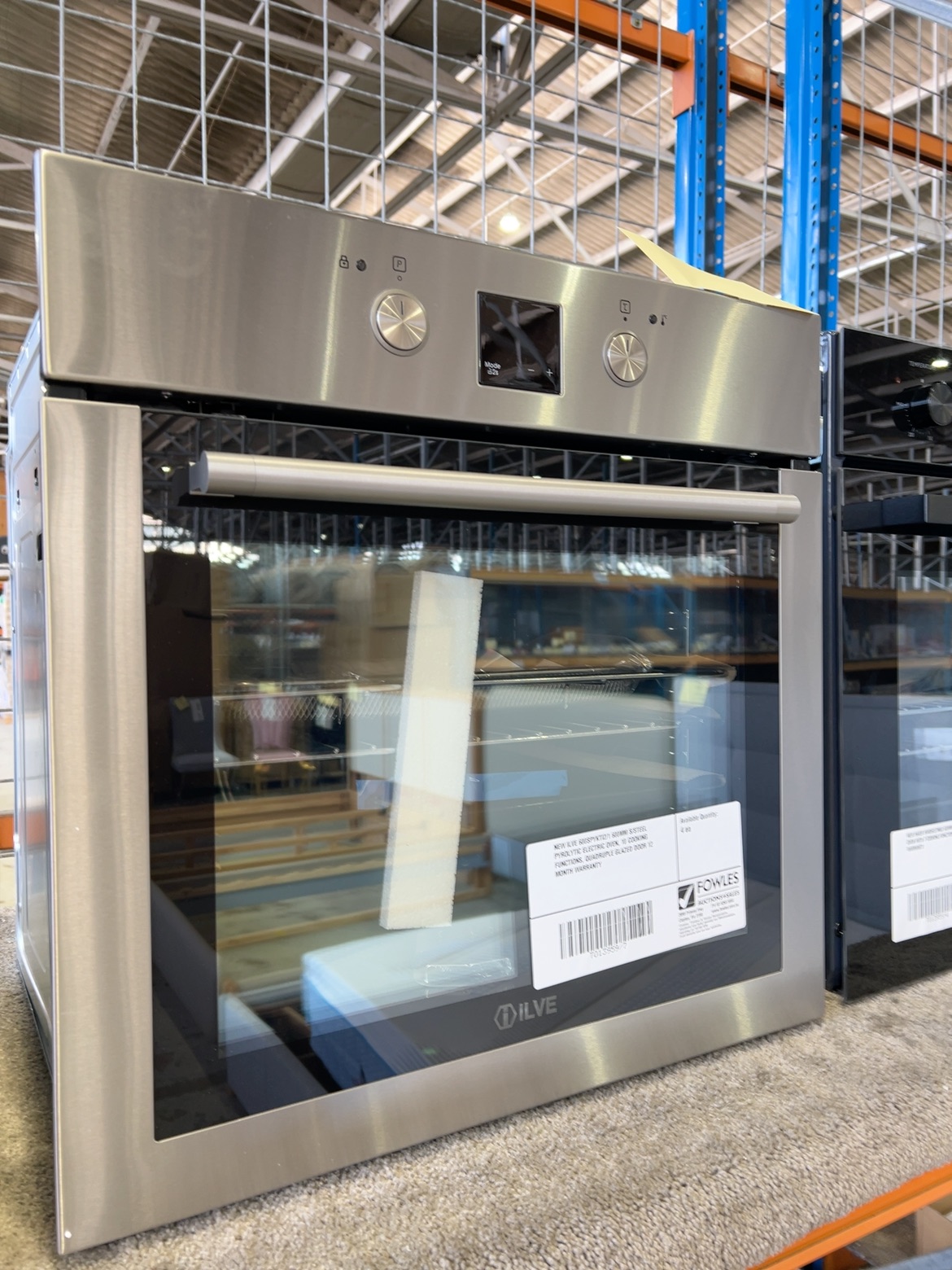 NEW ILVE 600SPYKTI2/1 600MM S/STEEL PYROLYTIC ELECTRIC OVEN, 10 COOKING FUNCTIONS, QUADRUPLE GLAZED DOOR 12 MONTH WARRANTY NEW ILVE 600SPYKTI2/1 600MM S/STEEL PYROLYTIC ELECTRIC OVEN, 10 COOKING FUNCTIONS, QUADRUPLE GLAZED DOOR 12 MONTH WARRANTY