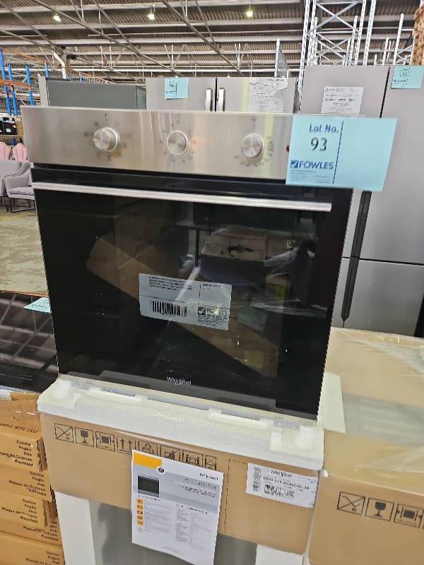 BRAND NEW 60CM WHIRLPOOL OVEN W40MK381HUOXA, CONVECTION BAKE, GRILL, DEFROSTING, AIR FRY AND PIZZA FUNCTIONS, 2YEAR WARRANTY, RRP $849 BRAND NEW 60CM WHIRLPOOL OVEN W40MK381HUOXA, CONVECTION BAKE, GRILL, DEFROSTING, AIR FRY AND PIZZA FUNCTIONS, 2YEAR WARRANTY, RRP $849